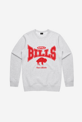 Buffalo Bills Washed Graphic Crewneck - Ash