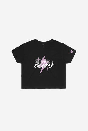 The Future is Ours Cropped T-Shirt - Black