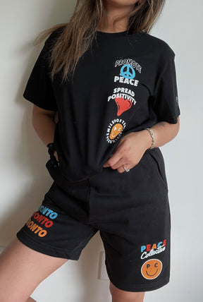 Toronto Smiley Shorts - Black