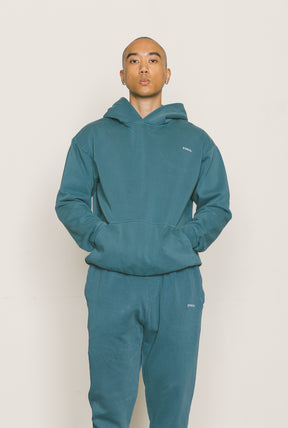 Peace Heavyweight Hoodie - Pebble Blue