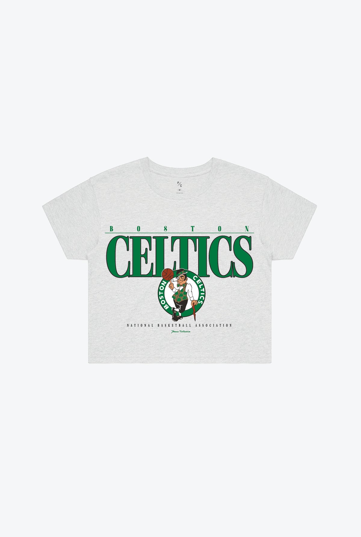 Boston Celtics Signature Cropped T-Shirt - Ash