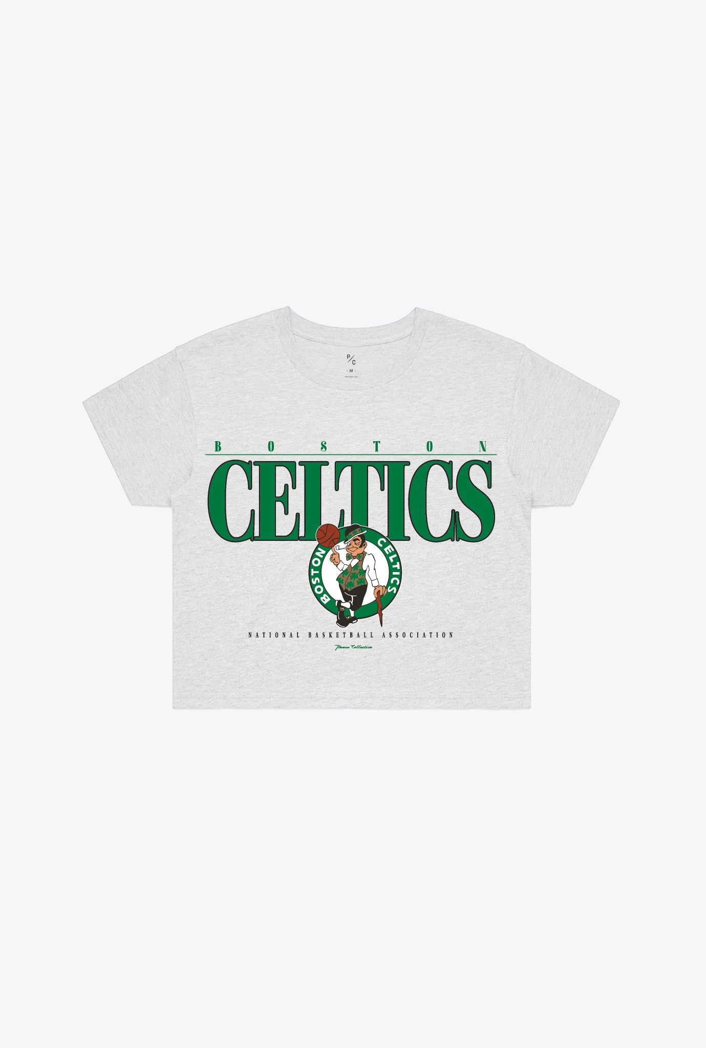 Boston Celtics Signature Cropped T-Shirt - Ash