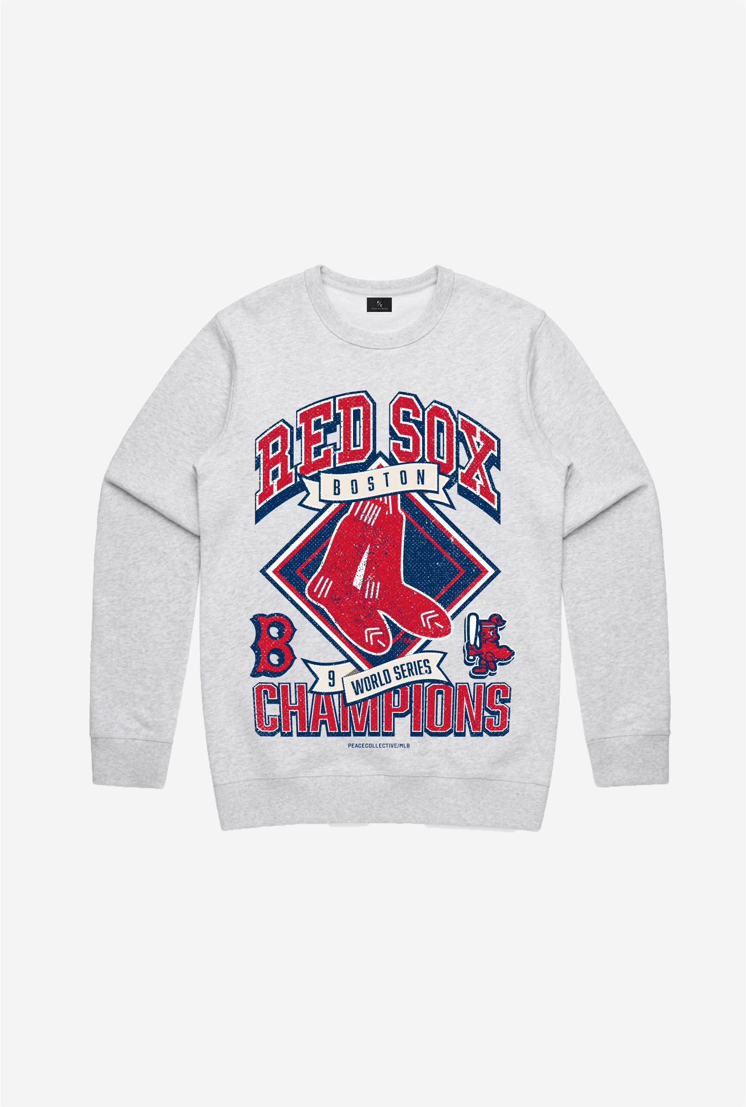 Boston Red Sox Vintage Cooperstown Collection Crewneck - Ash