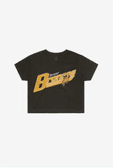 Denver Broncos Vintage Cropped T-Shirt - Black