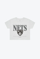 Brooklyn Nets Signature Cropped T-Shirt - Ash