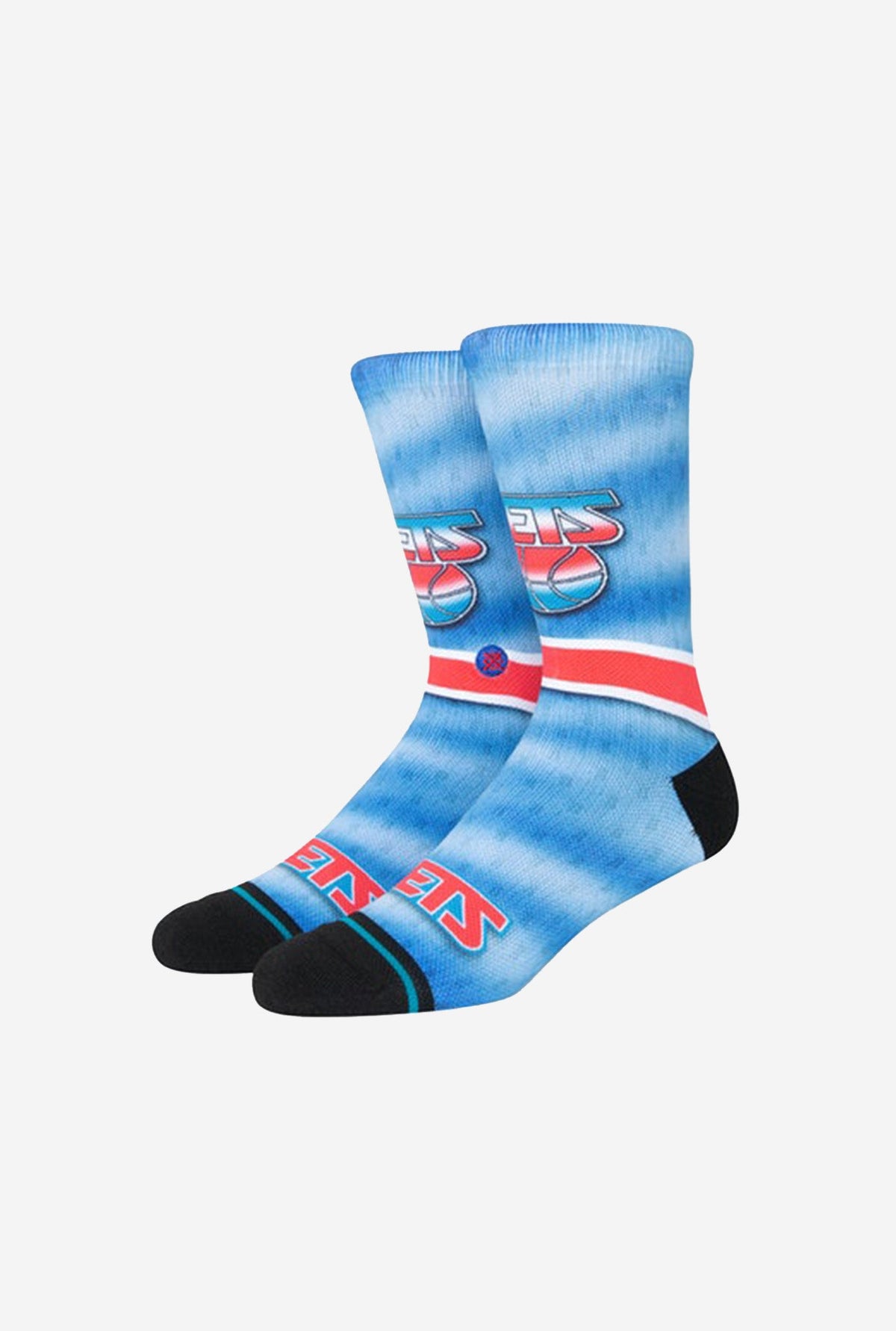 Brooklyn Nets Fader Crew Socks - Blue