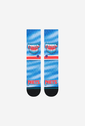 Brooklyn Nets Fader Crew Socks - Blue