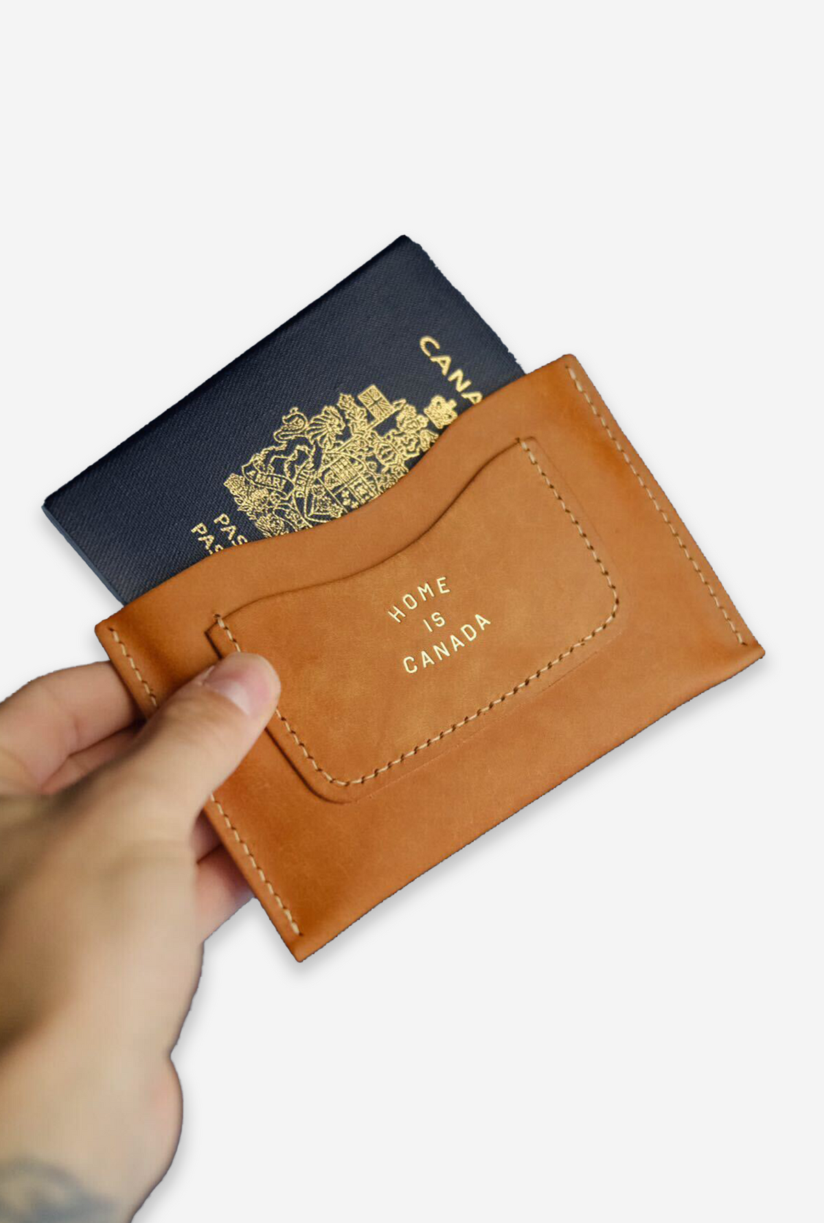 P/C x Mattr Supply Co. Arc Passport Holder -  Brown
