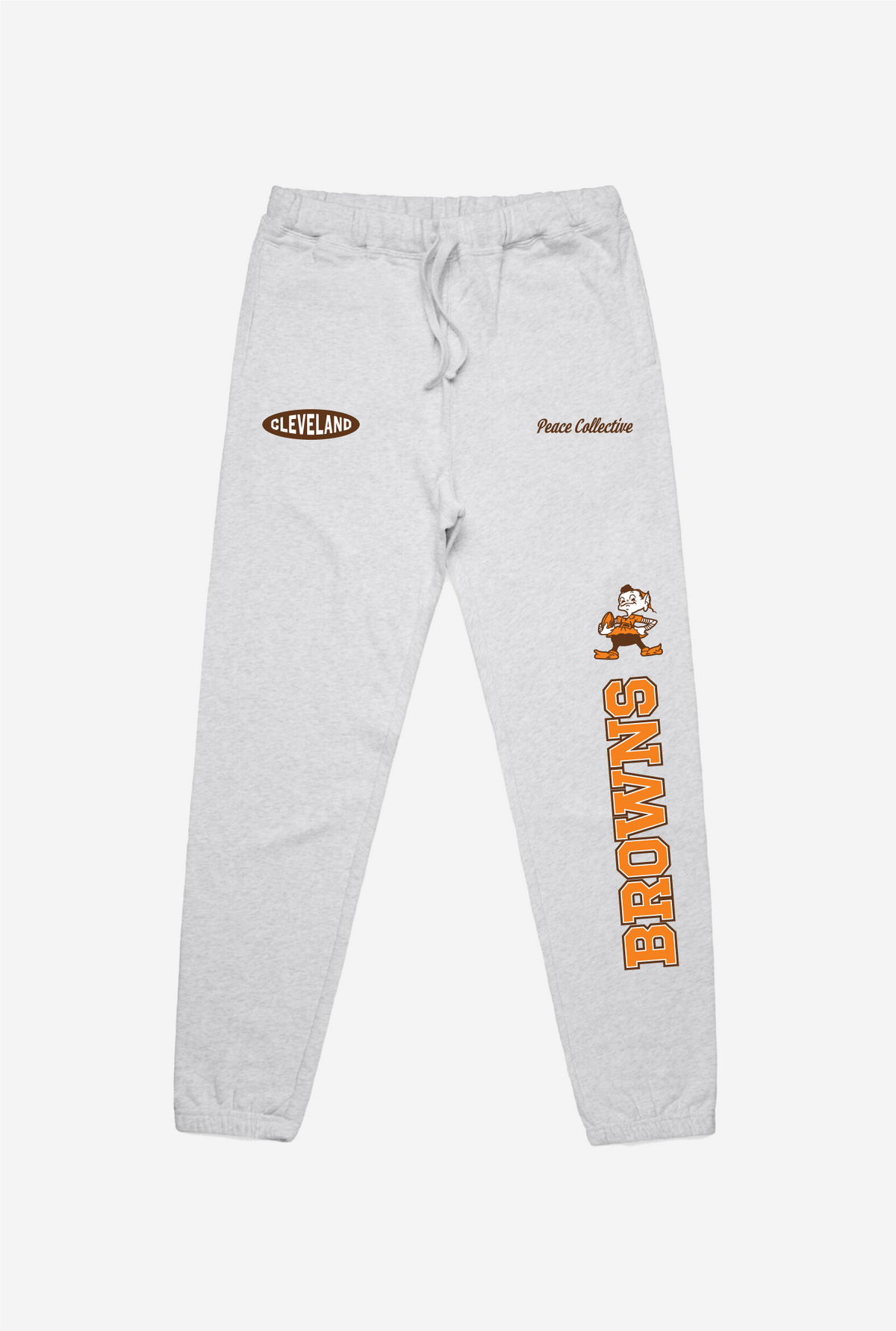 Cleveland Browns Washed Graphic Joggers - Ash