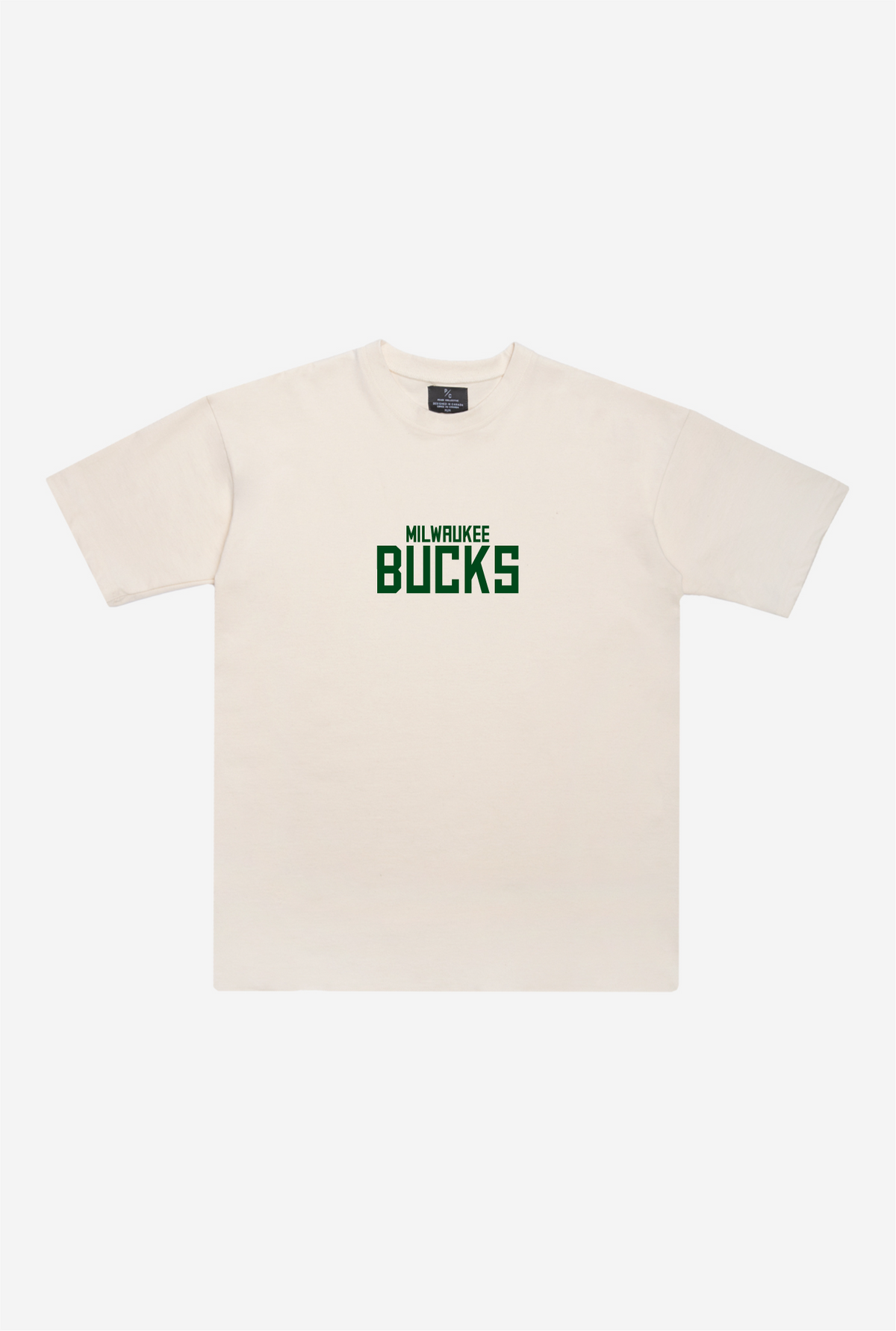 Milwaukee Bucks Heavyweight T-Shirt - Natural