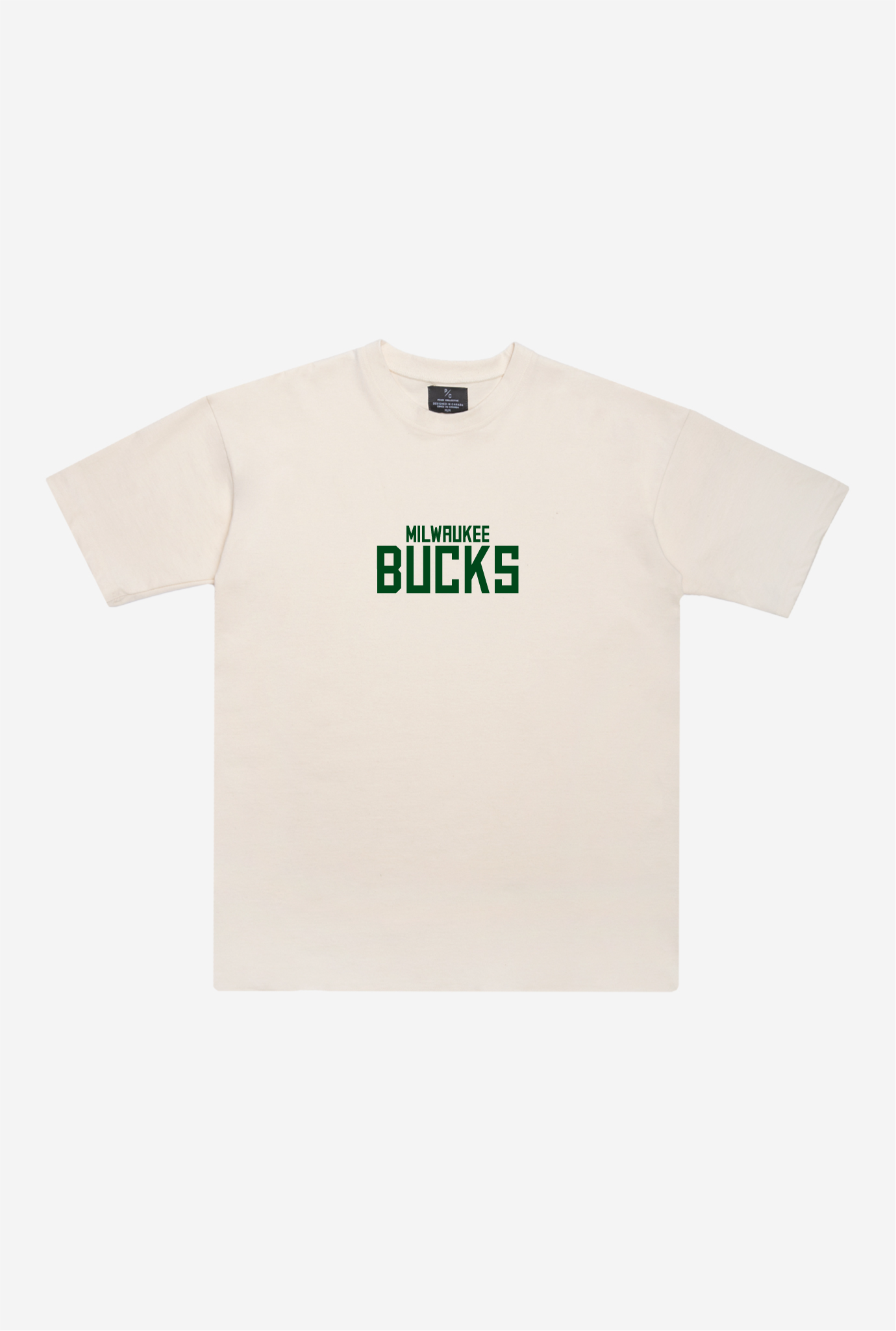 Milwaukee Bucks Heavyweight T-Shirt - Natural