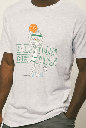 Boston Celtics Squidward T-Shirt - Ash