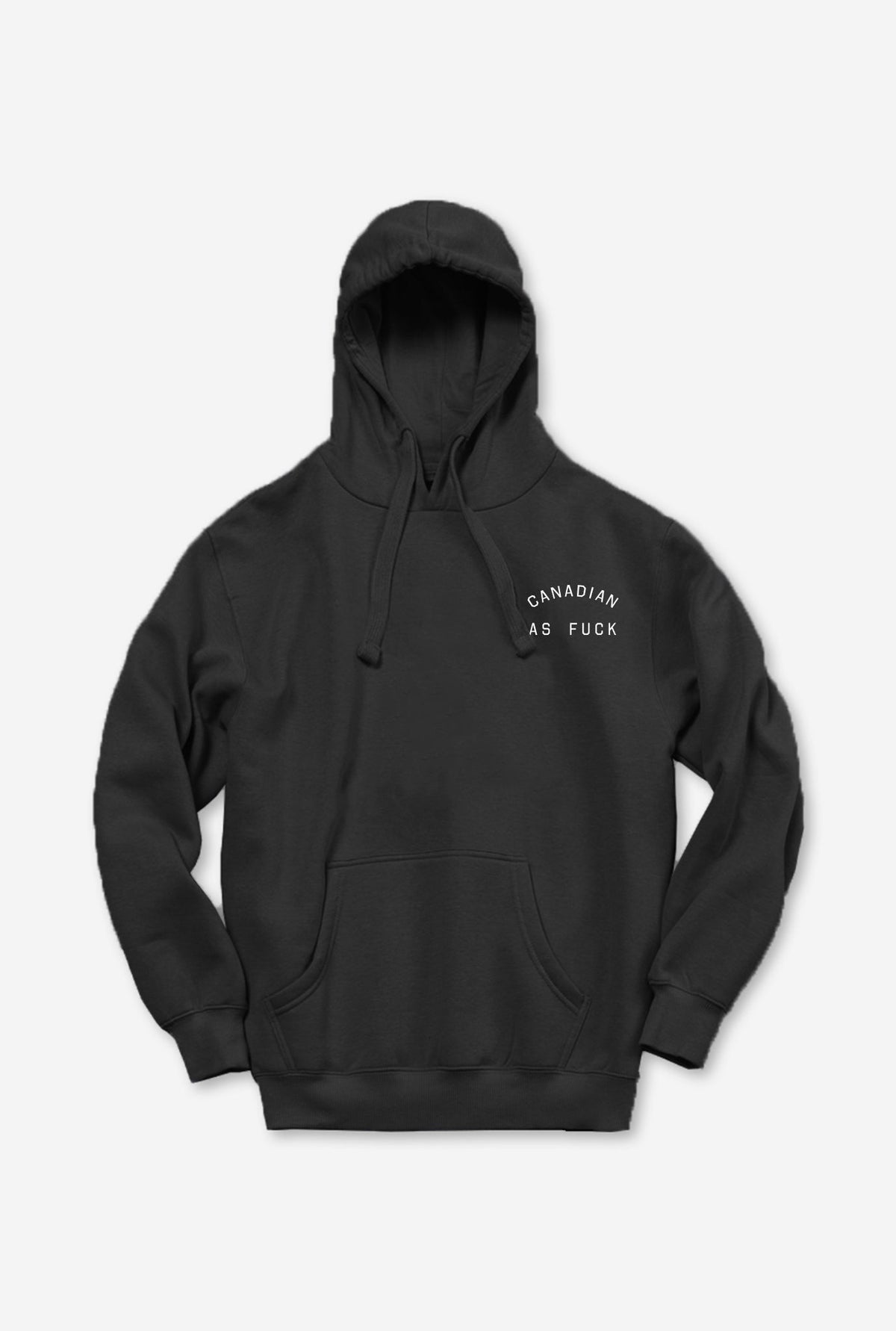Canadian as Fuck Hoodie - Black