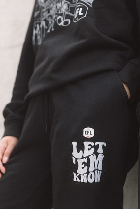 CFL Let 'em Know Jogger - Black