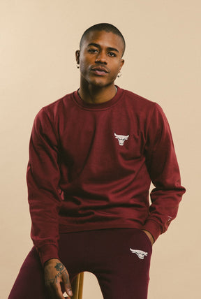 Chicago Bulls Patch Logo Jogger - Maroon