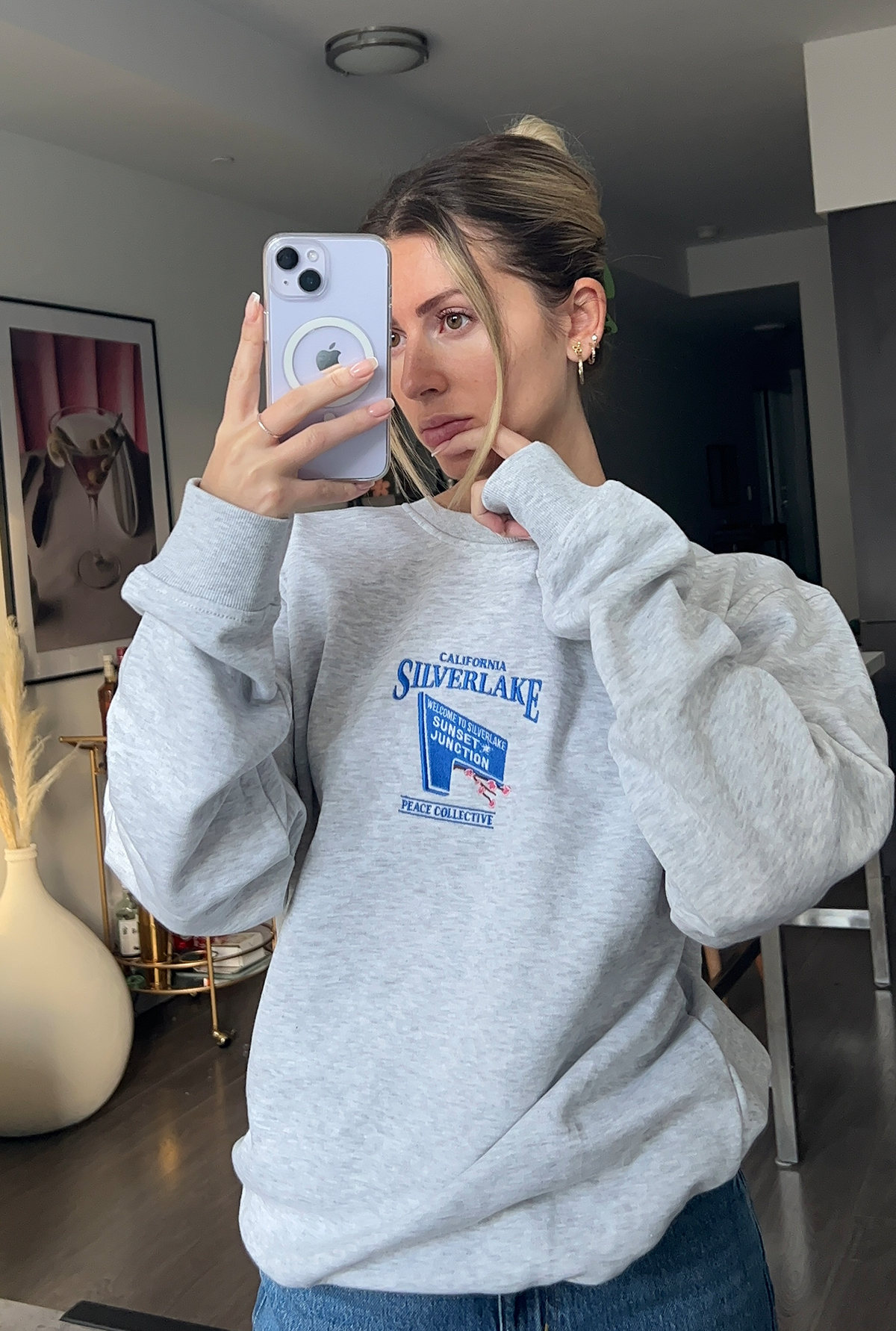 Silver Lake Vintage Crewneck - Ash