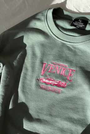 Venice Vintage Crewneck - Sage