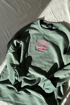 Venice Vintage Crewneck - Sage