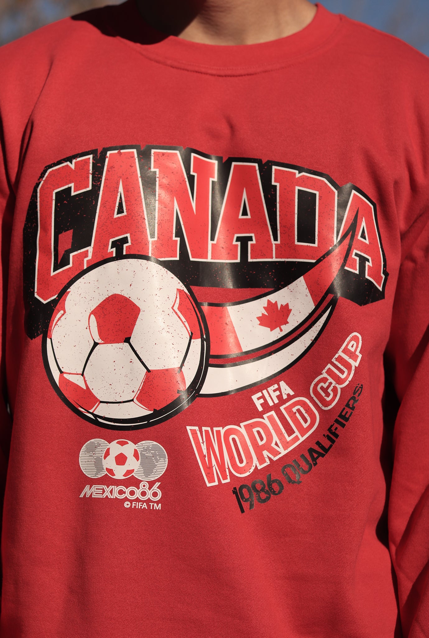 FIFA Historic World Cup Team Canada Crewneck - Red