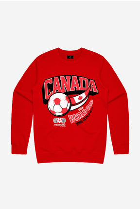 FIFA Historic World Cup Team Canada Crewneck - Red