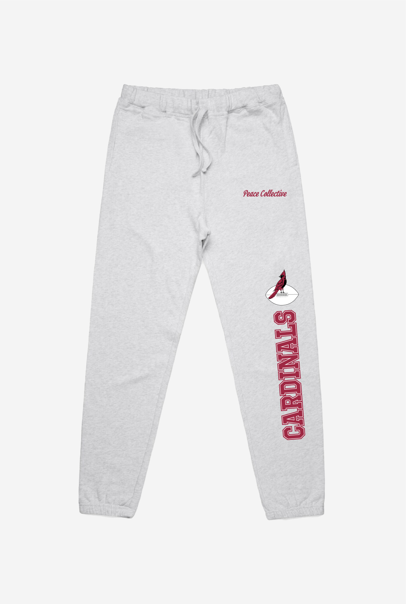 Chicago Cardinals Washed Graphic Joggers - Ash
