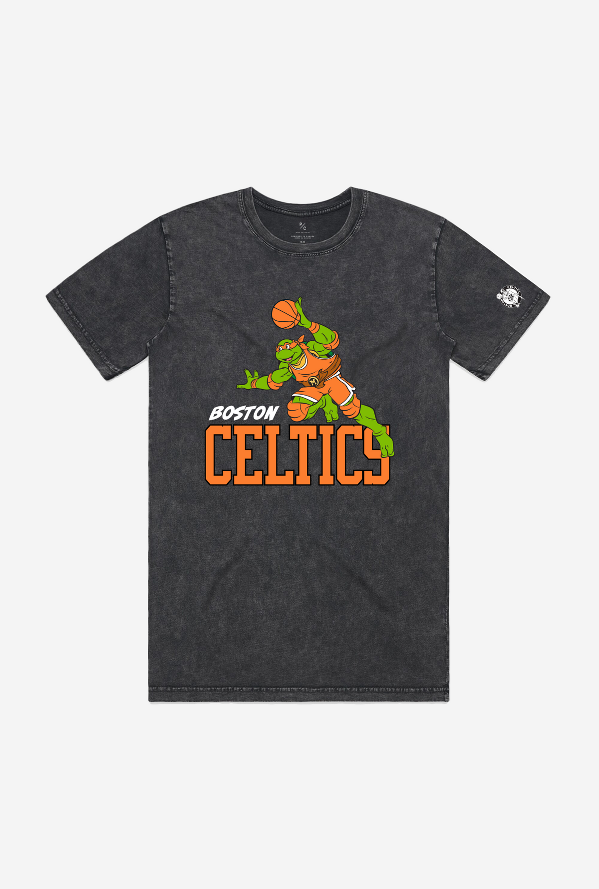 P/C x TMNT Boston Celtics Stonewash T-Shirt - Black