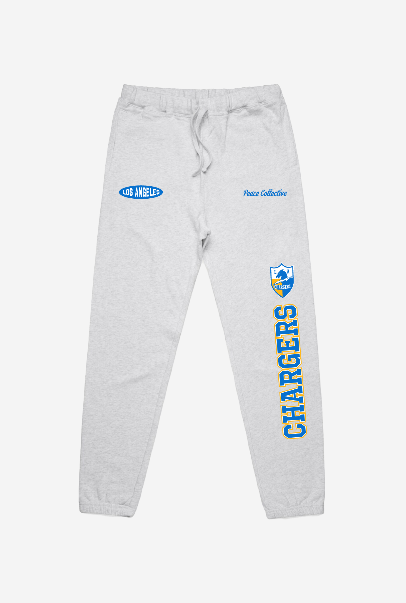 Los Angeles Chargers Washed Graphic Joggers - Ash