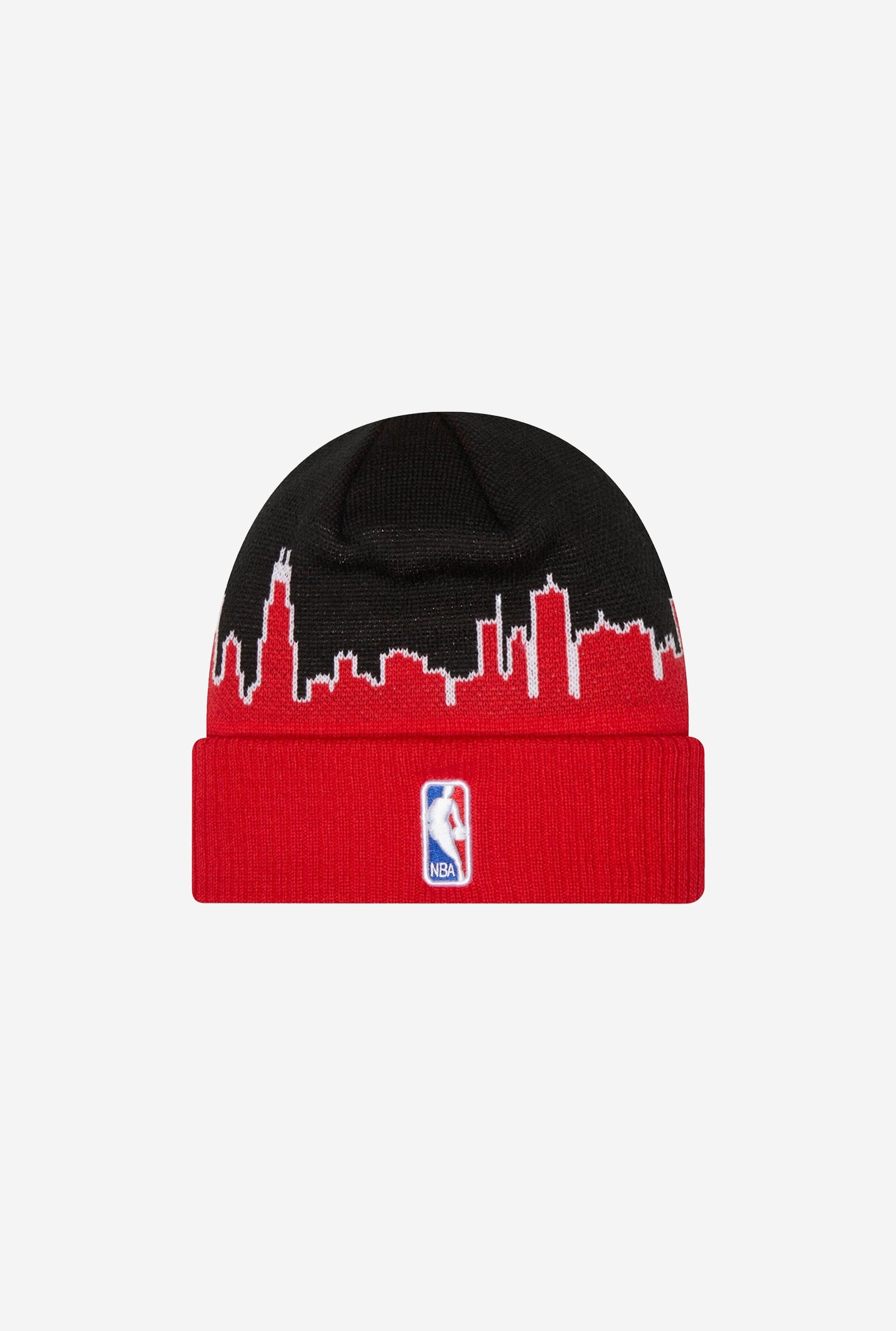 NBA Tip Off 22 Chicago Bulls Knit Beanie - Black/Red