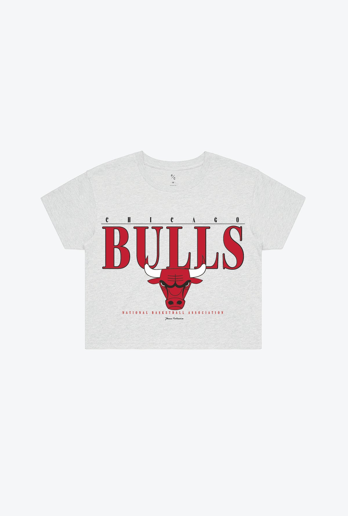 Chicago Bulls Signature Cropped T-Shirt - Ash