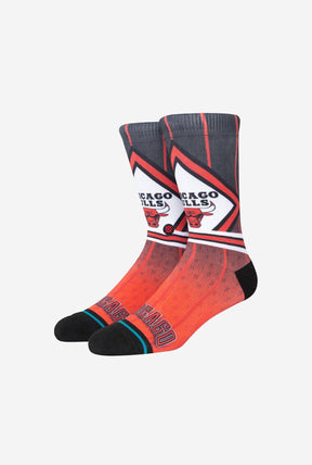 Chicago Bulls Fader Crew Socks - Black