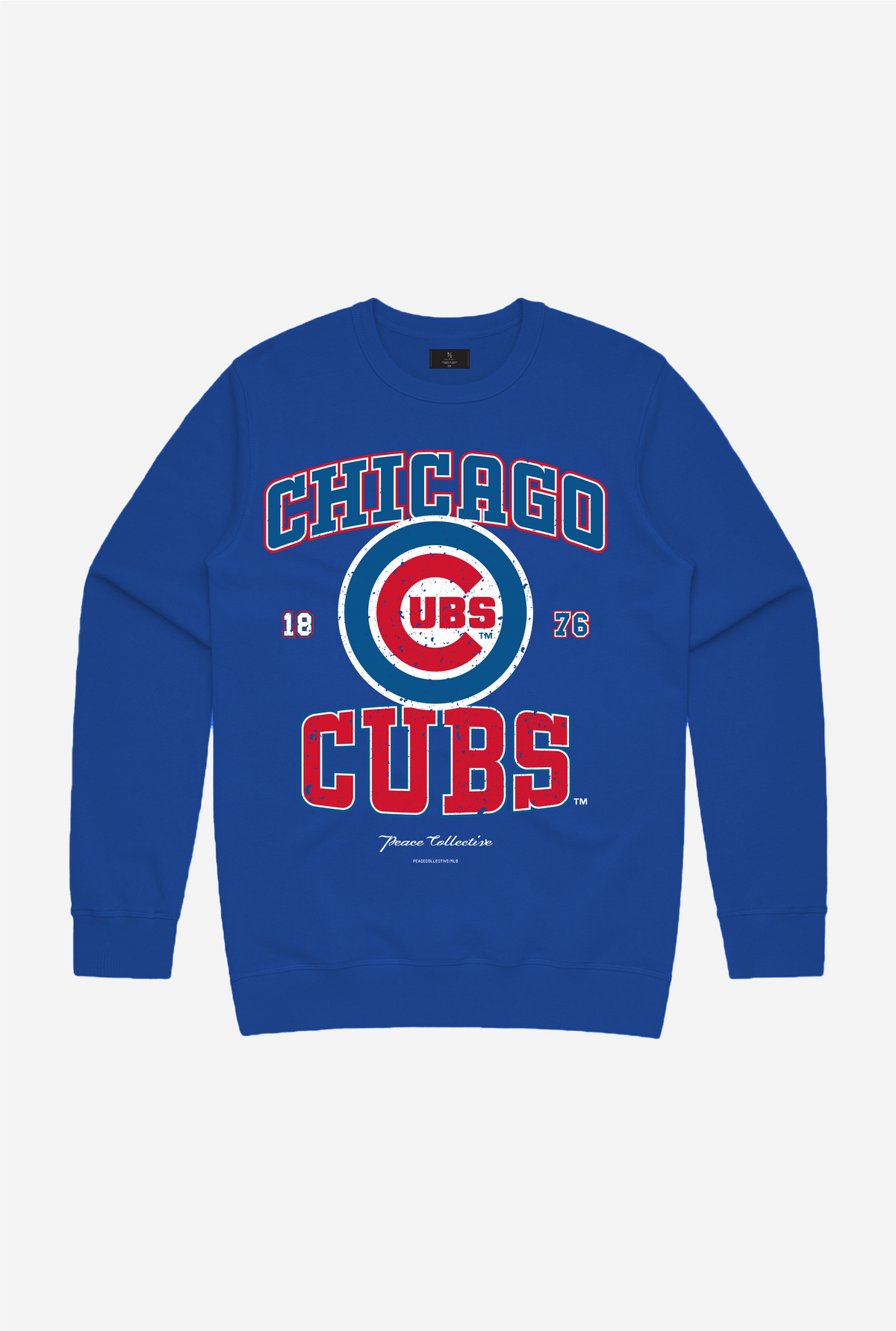 Chicago Cubs Vintage Washed Crewneck - Royal