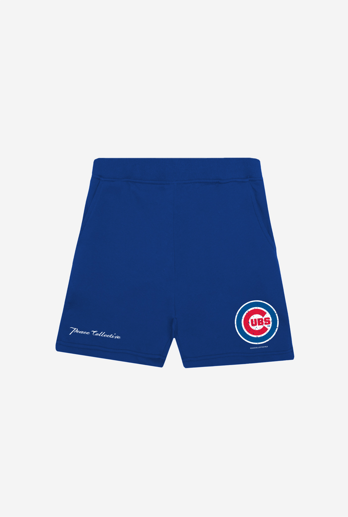Chicago Cubs Vintage Washed Fleece Shorts - Royal