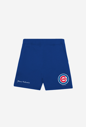 Chicago Cubs Vintage Washed Fleece Shorts - Royal