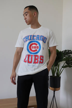 Chicago Cubs Vintage Washed T-Shirt - Ivory