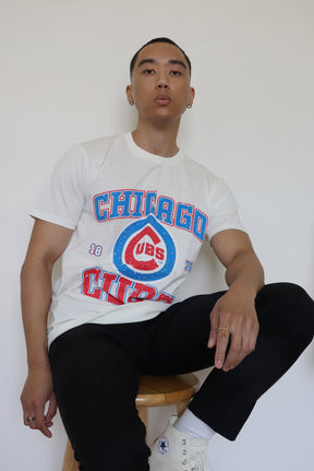 Chicago Cubs Vintage Washed T-Shirt - Ivory