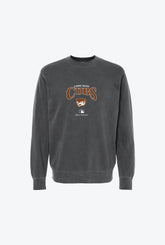 Chicago Cubs Pigment Dye Crewneck - Black