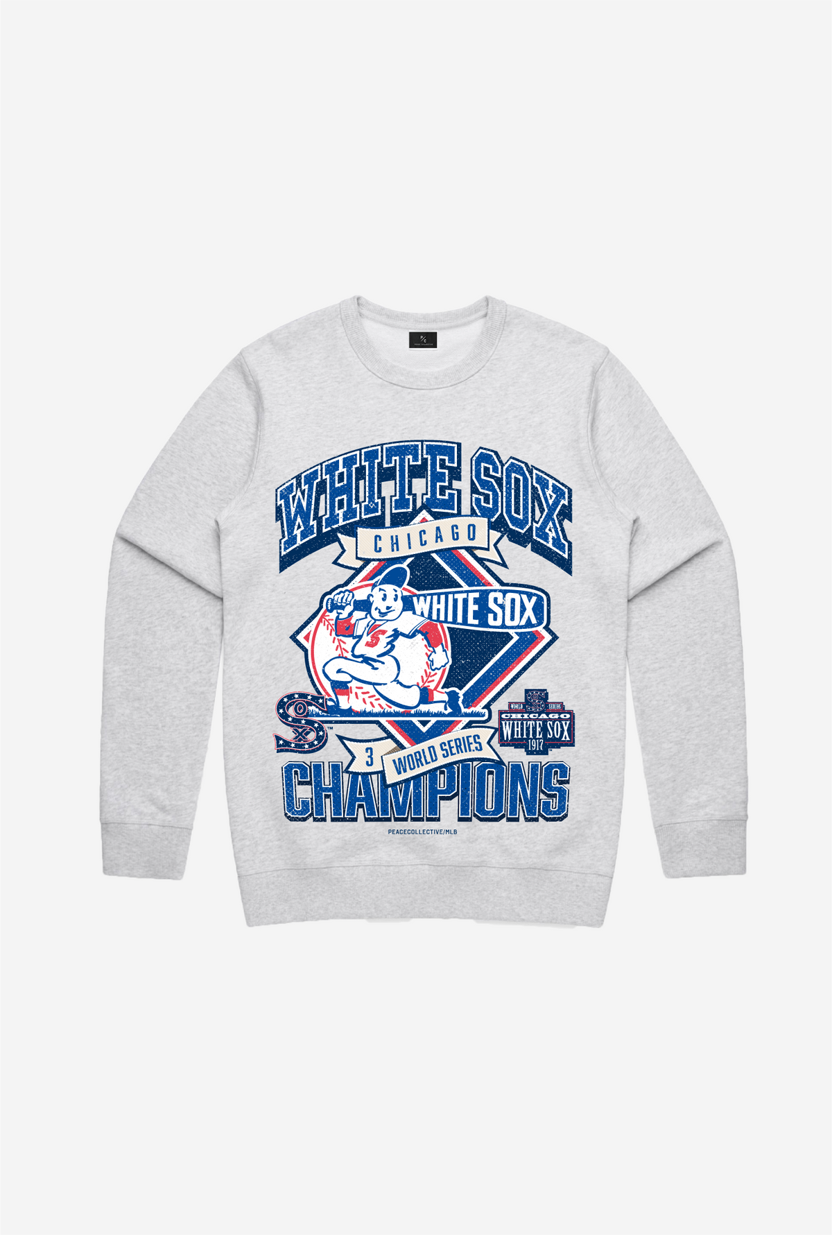 Chicago White Sox Vintage Cooperstown Collection Crewneck - Ash