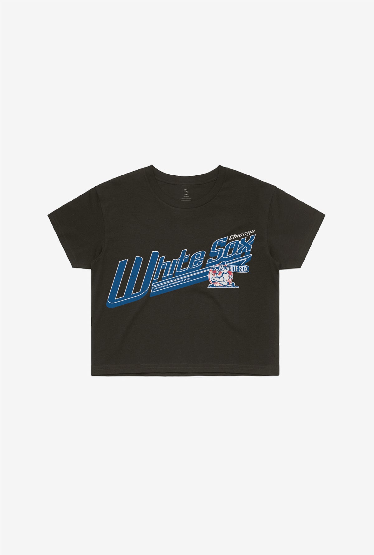 Chicago White Sox Vintage Cropped T-Shirt - Black