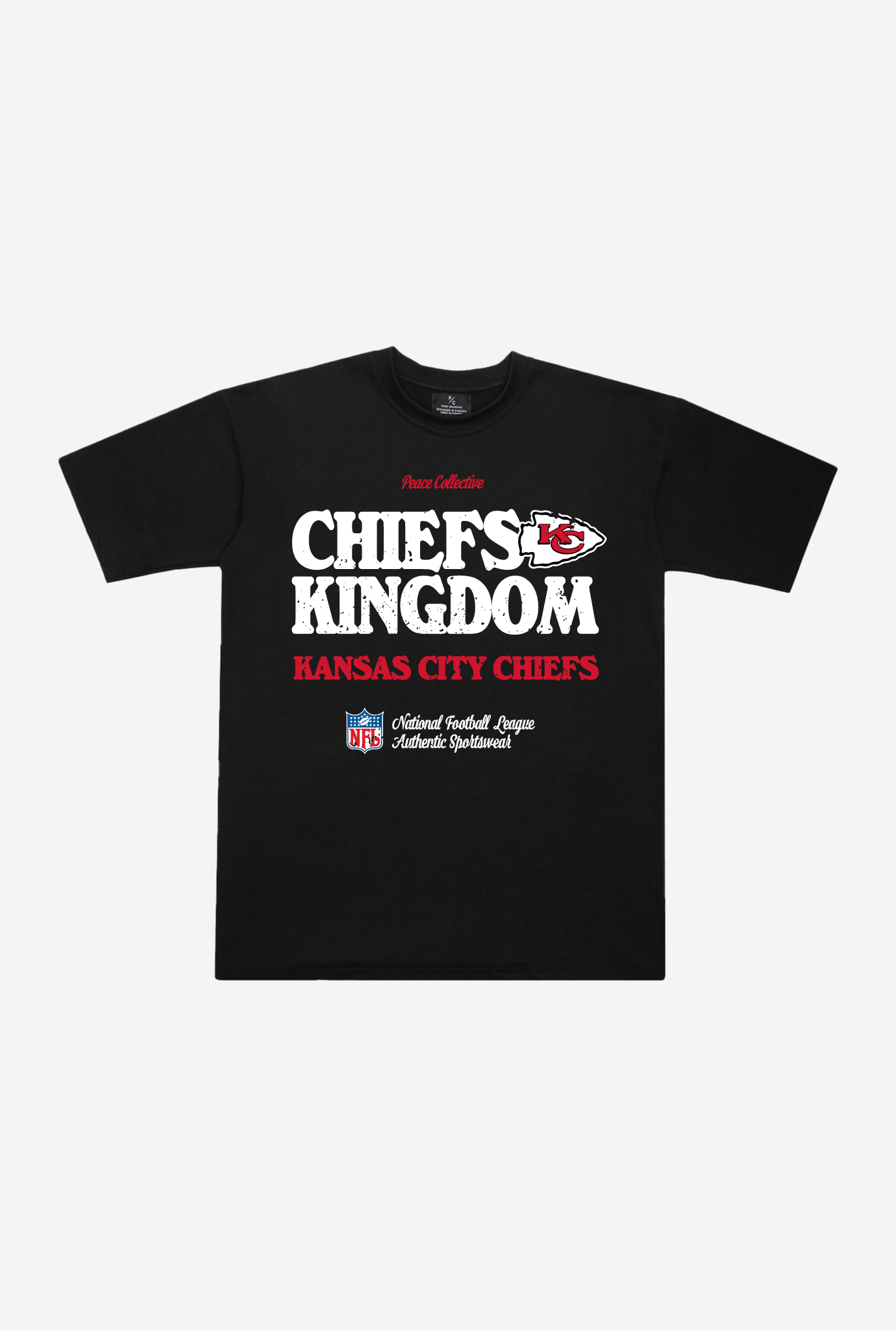 Kansas City Chiefs Vintage Ad Heavyweight T-Shirt - Black