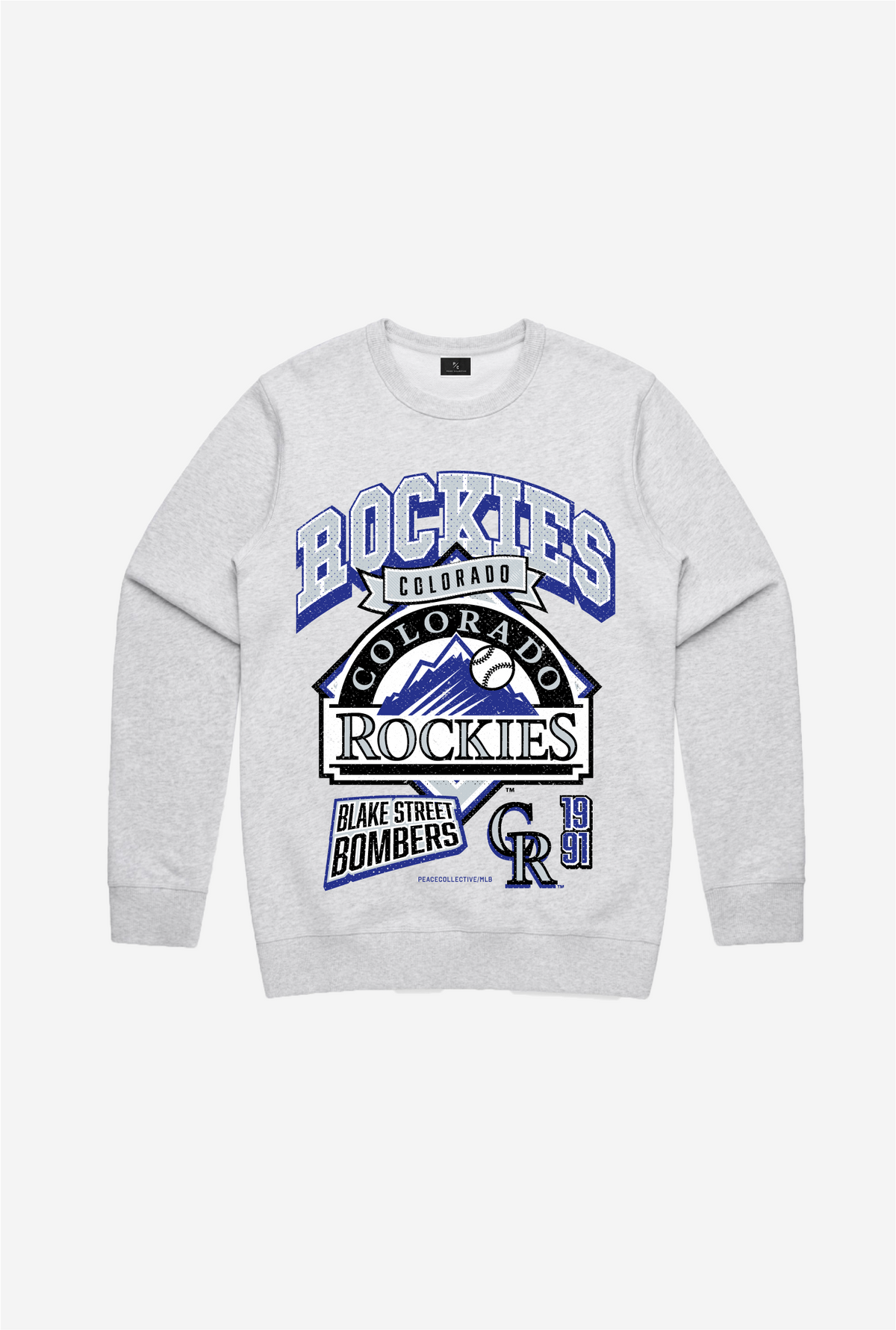 Colorado Rockies Vintage Cooperstown Collection Crewneck - Ash