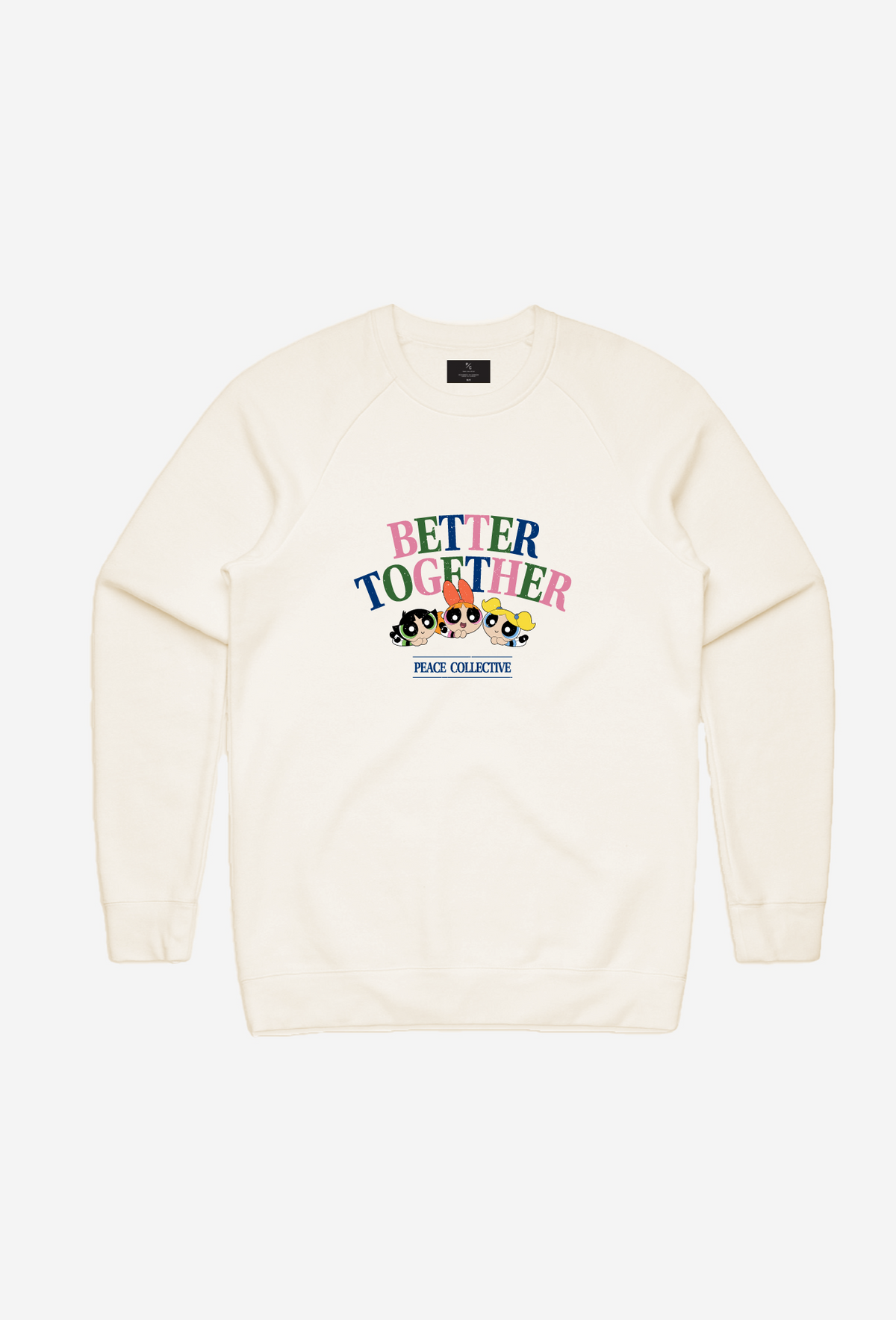 Powerpuff Girls Better Together Vintage Crewneck - Ivory