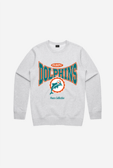 Miami Dolphins Washed Graphic Crewneck - Ash