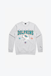 Miami Dolphins Vintage Kids Crewneck - Grey