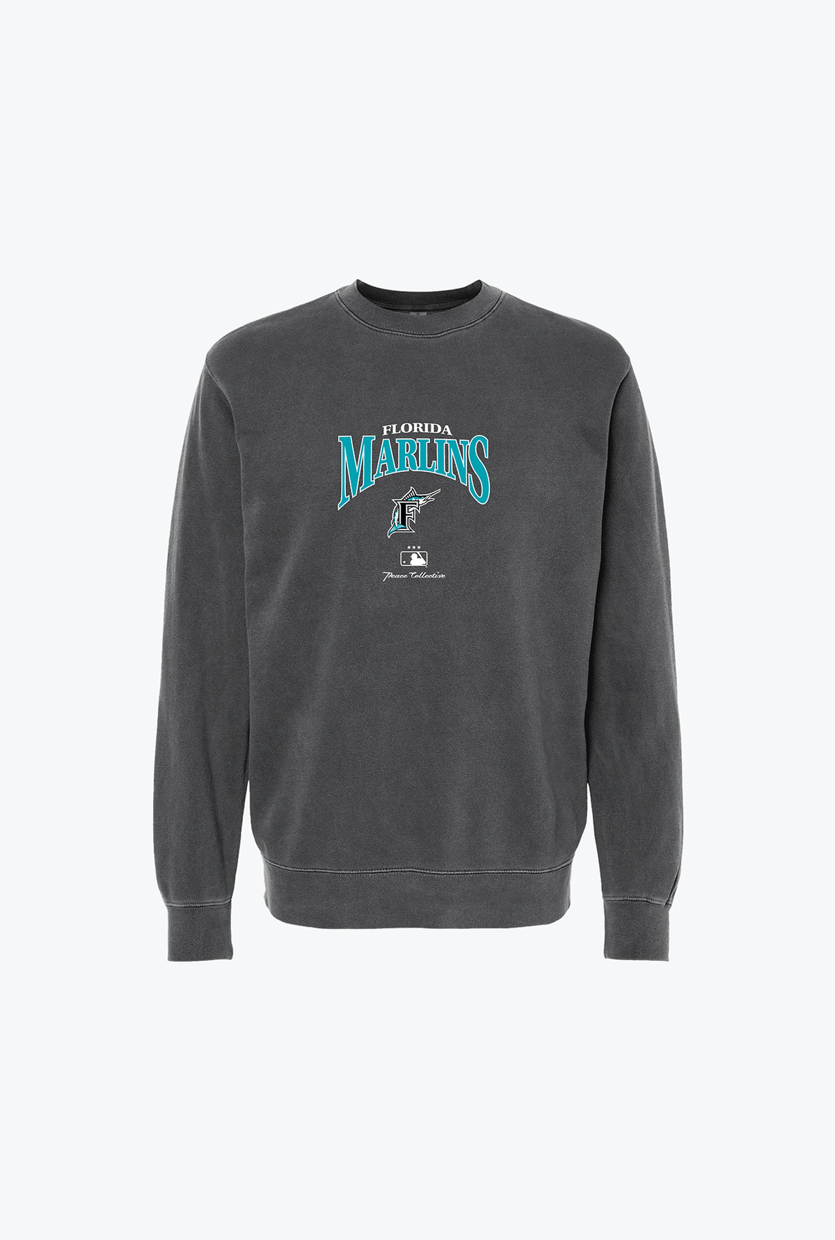 Miami Marlins Vintage Embroidered Crewneck - Black