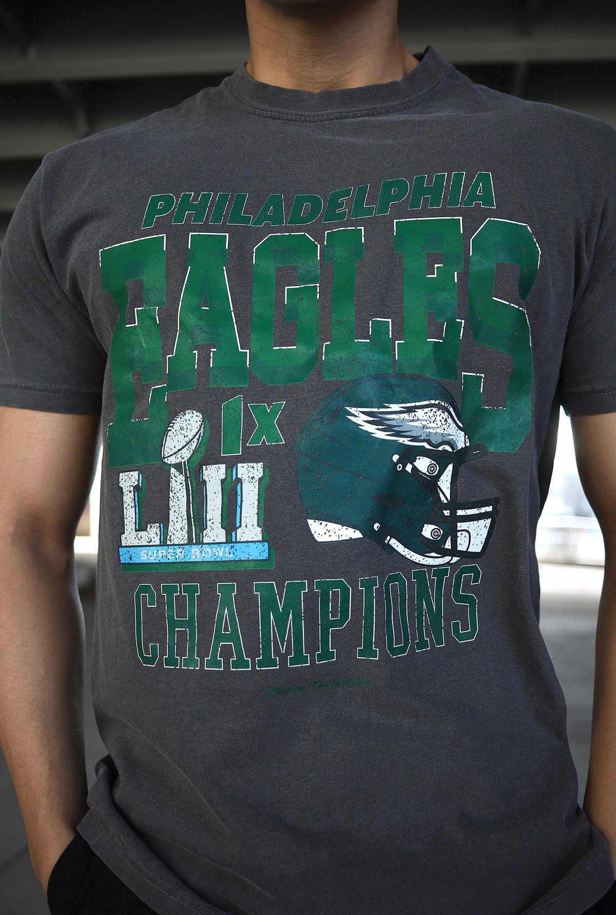 Philadelphia Eagles Vintage Championship T-Shirt - Black