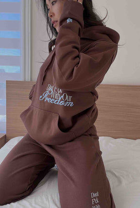 Don't F*ck With Our Freedom Kapuzenpullover - Espresso
