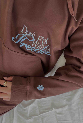Don't F*ck With Our Freedom Kapuzenpullover - Espresso
