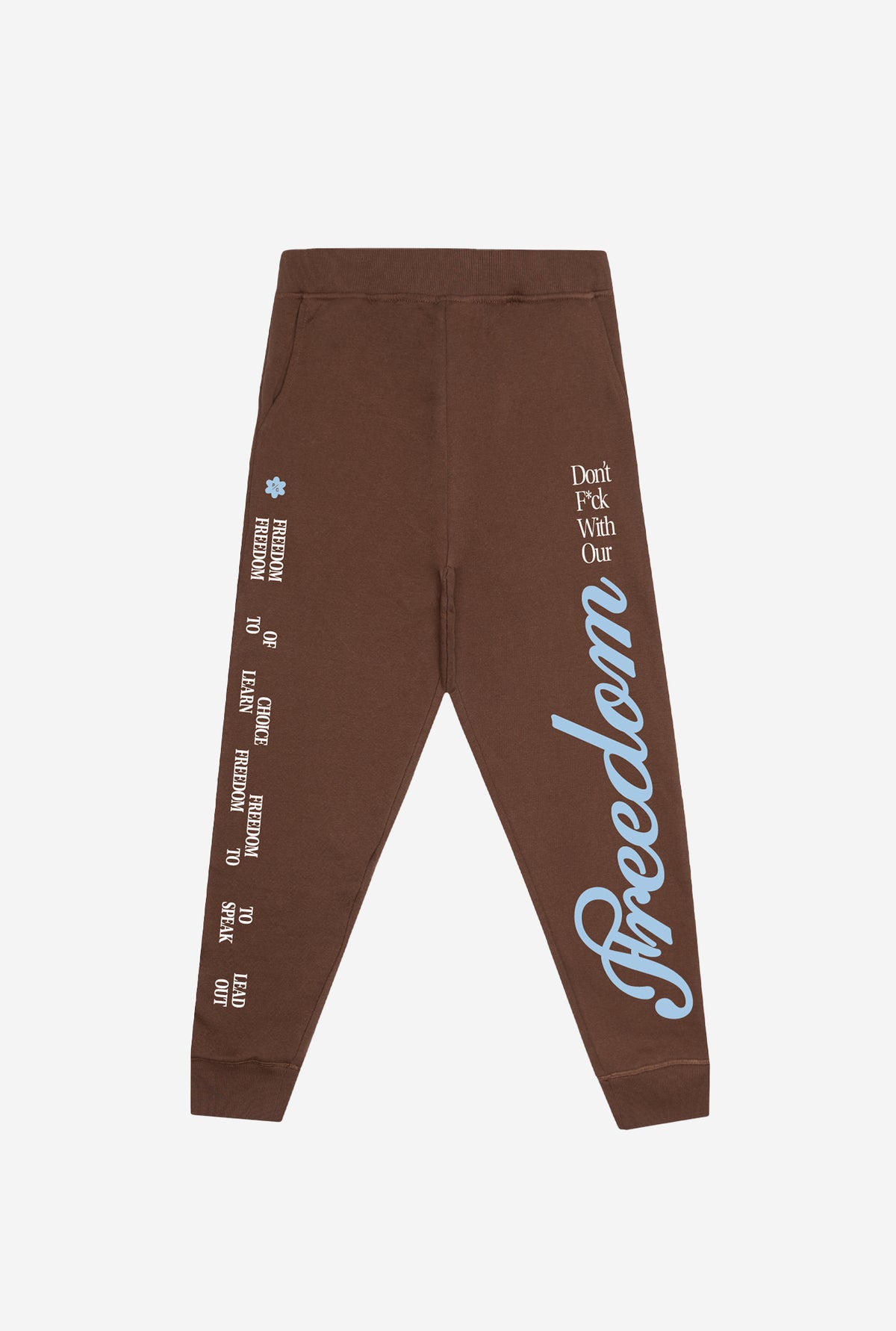 Don't F*ck With Our Freedom Joggers - Espresso