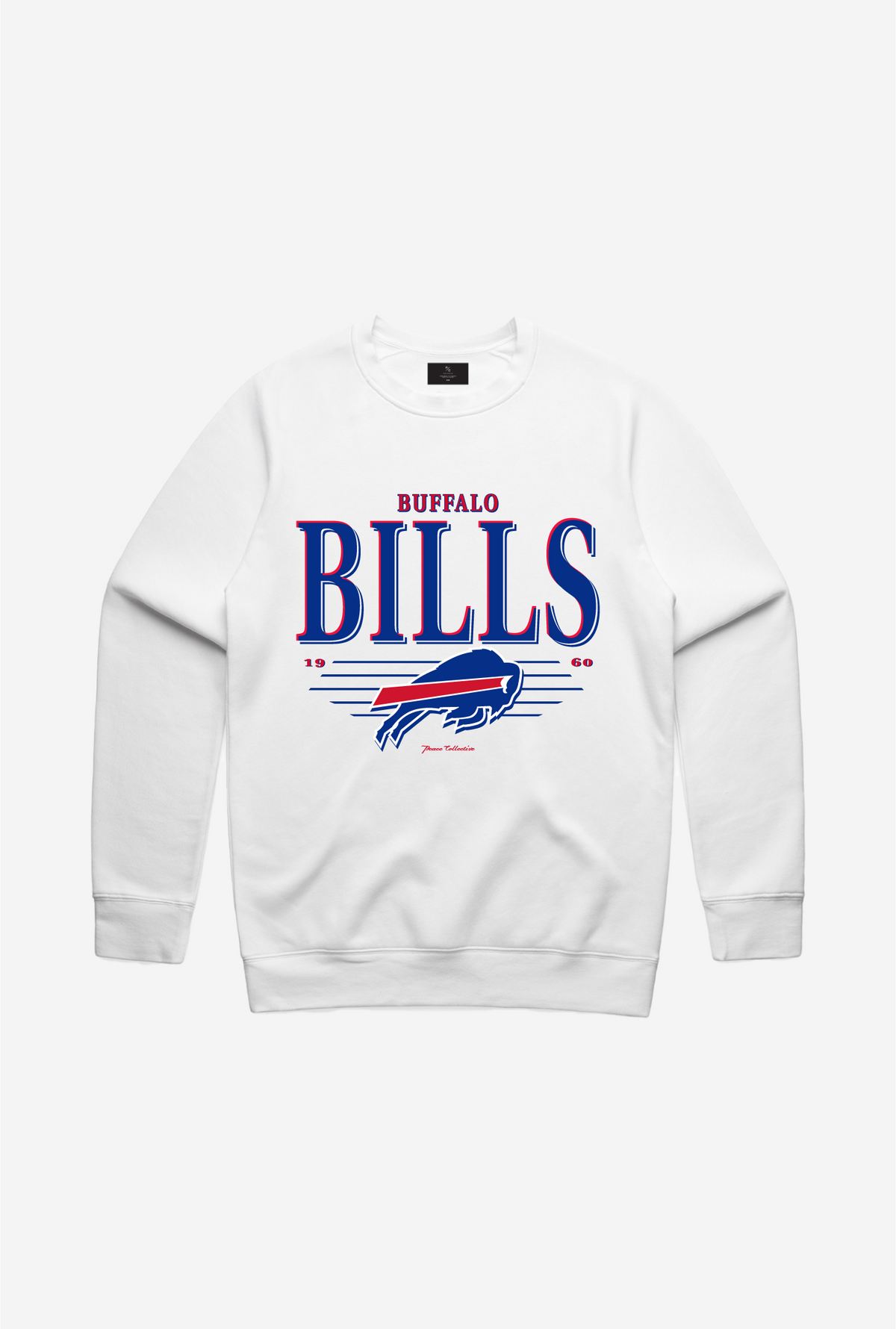 Buffalo Bills Throwback Crewneck - White