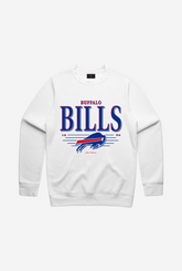 Buffalo Bills Throwback Crewneck - White